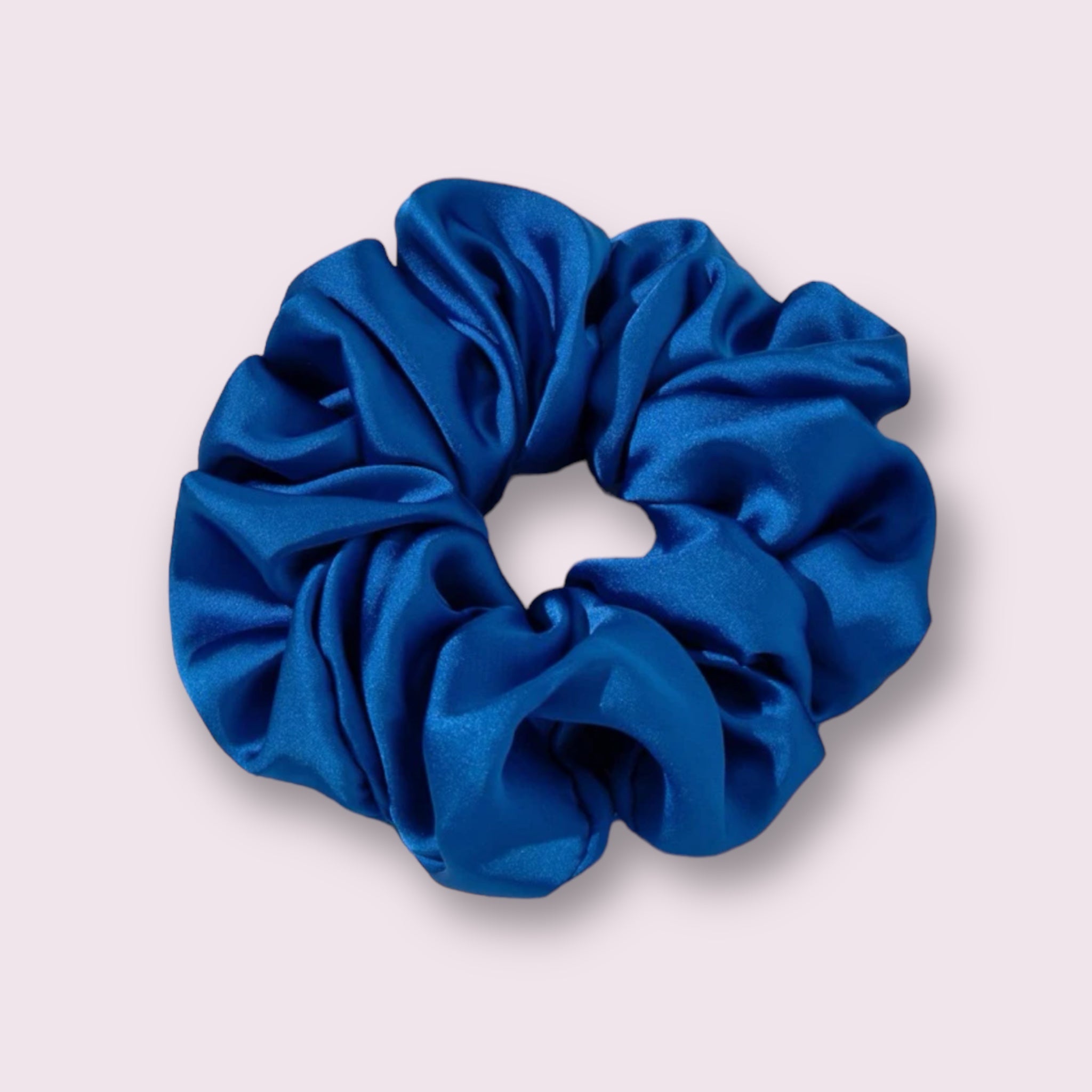 Royal Blue Satin Scrunchie XL